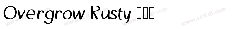 Overgrow Rusty字体转换